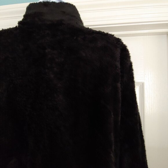 Lilly Pulitzer Skipper Black Sherpa Half Zip Pullover Plush Soft Cozy L - Picture 11 of 14